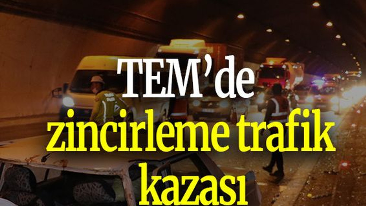 TEM’de zincirleme trafik kazası: 1 yaralı